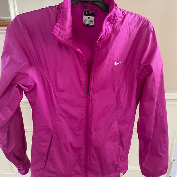 Nike Dri Fit Full Zip Jacket Women's Size XS Cerise Pink Mesh Lining - Picture 10 of 11
